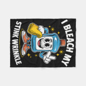Ich blutete mein stinkfarbenes Shirt Funny Dirty C Fleecedecke (Vorderseite (Horizontal))
