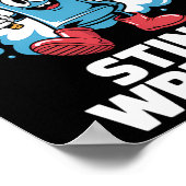 Ich blutete mein stinkfarbenes Shirt Funny Dirty C Poster (Ecke)