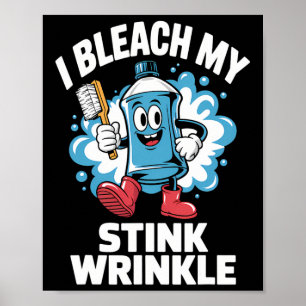 Ich blutete mein stinkfarbenes Shirt Funny Dirty C Poster