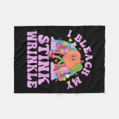 Ich blutete meinen stinkfarbenen Wrinkle Funny Adu Fleecedecke (Vorderseite (Horizontal))