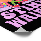 Ich blutete meinen stinkfarbenen Wrinkle Funny Adu Poster (Ecke)