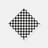 Ich blutete Racing Schwarz-weiß überprüft, anpasse Serviette (Ecke)