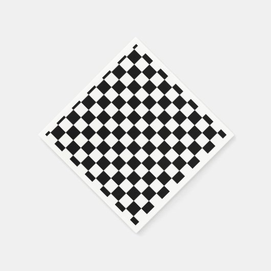 Ich blutete Racing Schwarz-weiß überprüft, anpasse Serviette (Ecke)