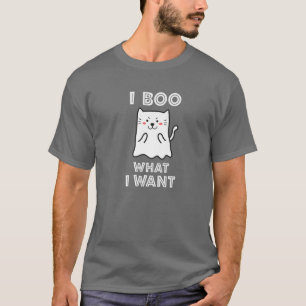 Ich Boo, was ich Gewollt Funny Ghost Kitty Meme T-Shirt