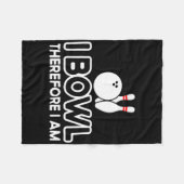 Ich Bowl also bin ich - Bowler Bowling Byll Funny Fleecedecke (Vorderseite (Horizontal))