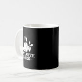 Ich bowl mit Button-Köpfen Funny Bowling Bekleidun Kaffeetasse (Vorderseite Links)