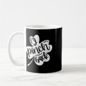 Ich boxe Ck Lustiger St. Patrick's Day Ich kneife  Kaffeetasse (Links)
