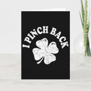 Ich boxe Ck Lustiger St. Patrick's Day Ich kneife Karte