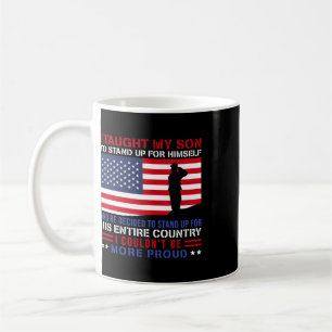 Ich brachte meinem Sohn bei, stolz als militärisch Kaffeetasse