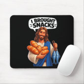 Ich brachte Snacks lustiger Jesus Meme Mousepad (Mit Mouse)