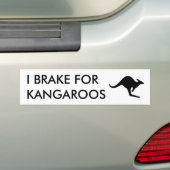 ICH BRAKE FÜR KANGAROOS Autoaufkleber (Auf Auto)