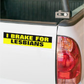 ICH BRAKE FÜR LESBIANER AUTOAUFKLEBER (Auf Lkw)