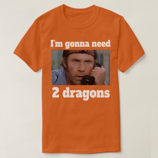 Ich brauche 2 Drachen T-Shirt (Design vorne)