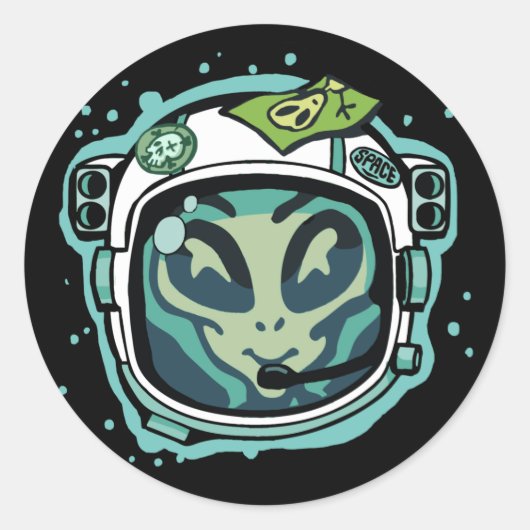 Ich brauche Alien Astronaut Sticker (Vorderseite)