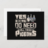 Ich brauche alle Renntauben Postkarte (Vorne/Hinten)