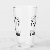 Ich brauche Bier Funny Party Glass Glas (Links)