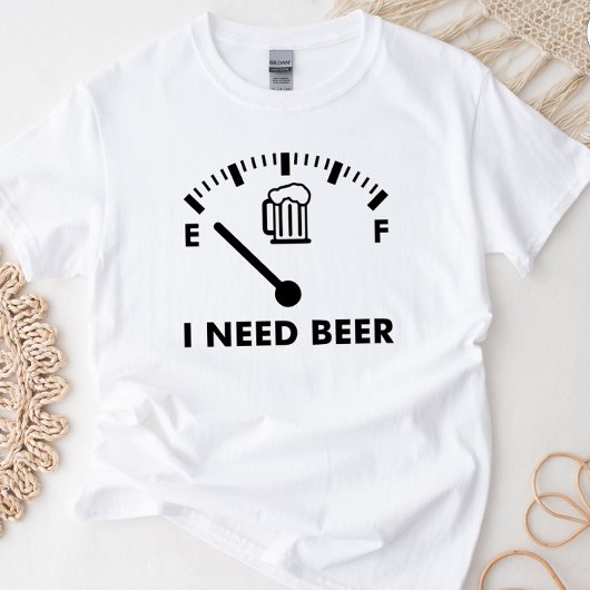 Ich brauche Bier Funny Party T-Shirt
