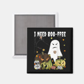 Ich brauche Boo-Kaffee Geist Jack-o-lantern Kaffee Magnet (Vorderseite/Rückseite)