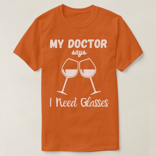 Ich brauche Brille T-Shirt (Design vorne)