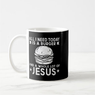 Ich Brauche Burger Und Viel Jesus Christus Bbq Kaffeetasse