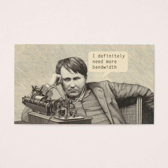 Ich brauche definitiv mehr Bandbreite (Vorderseite)