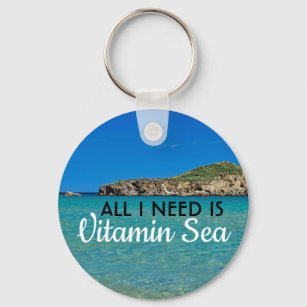 Ich brauche den türkisfarbenen Strand von Vitamin  Schlüsselanhänger