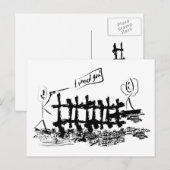 Ich brauche dich! postkarte (Vorne/Hinten)