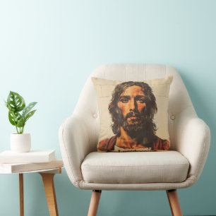 Ich brauche dich Retro Christus Kissen