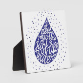 Ich brauche dich wie Wasser Fotoplatte (Vorderseite)