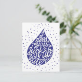 Ich brauche dich wie Wasser Postkarte (Stehend Vorderseite)