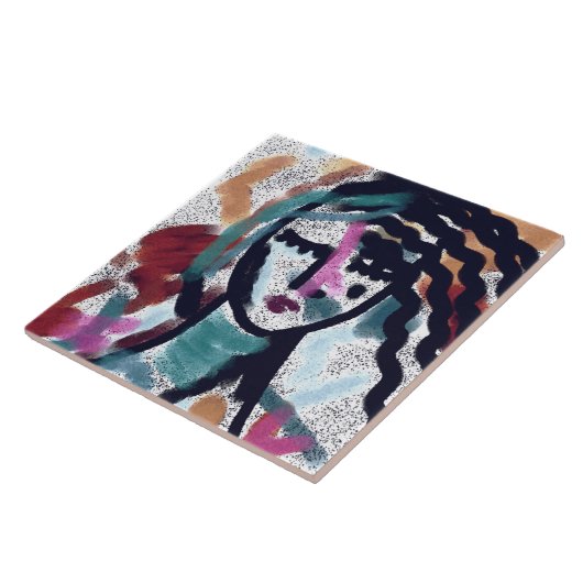 Ich brauche ein Abstraktes digitales Bild in Vaca Fliese (Seite)