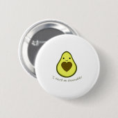 Ich brauche ein Avocuddle Niedlich Kawaii Avocado Button (Vorne & Hinten)