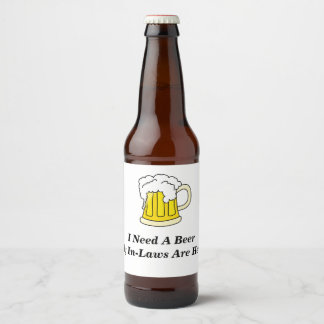 Ich brauche ein Bier, das meine Insekten hier sind Bierflaschenetikett