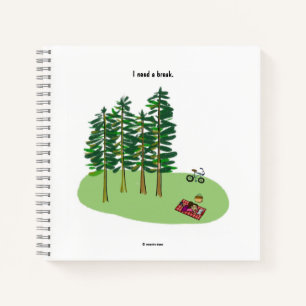 Ich brauche ein Break Note Square Notizblock