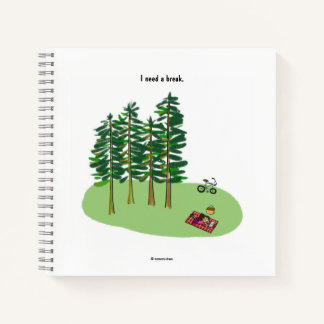 Ich brauche ein Break Note Square Notizblock