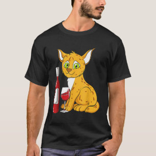 Ich brauche ein Glas Wein Katzenwelse Mama Liebe T-Shirt