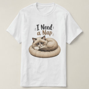 Ich brauche ein Nickerchen – Grumpy Cat Sammlung T-Shirt