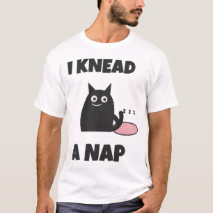 Ich brauche ein Nickerchen Lustige schwarze Katze  T-Shirt