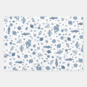 Ich brauche ein Raumflugplanmuster Niedlich Geschenkpapier Set (Vorderseite)