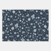 Ich brauche ein Raumflugplanmuster Niedlich Geschenkpapier Set (Vorderseite 2)