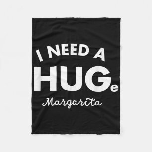 Ich brauche ein riesiges Margarita Shirt Funny Cin Fleecedecke