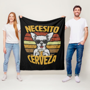 ICH BRAUCHE EIN SÜßES CHIHUAHUA BIER FLEECEDECKE