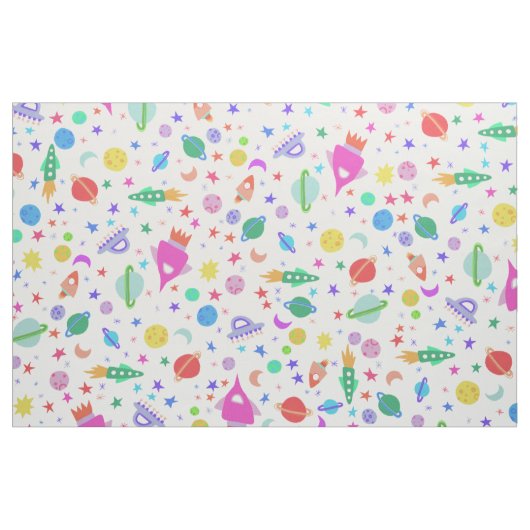 Ich brauche ein Universum-UFO Muster Stoff (Yard (91,4 cm))