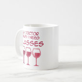 Ich brauche eine Brille Kaffeetasse (Vorderseite Links)