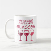 Ich brauche eine Brille Kaffeetasse (Links)
