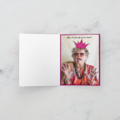 Ich brauche eine geklappte Grußkarte Karte (Innenseite)