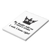 Ich brauche eine Krone Notizblock (Rotiert)