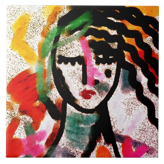 Ich brauche eine originelle Abstrakte Kunst von Va Fliese (Vorderseite)