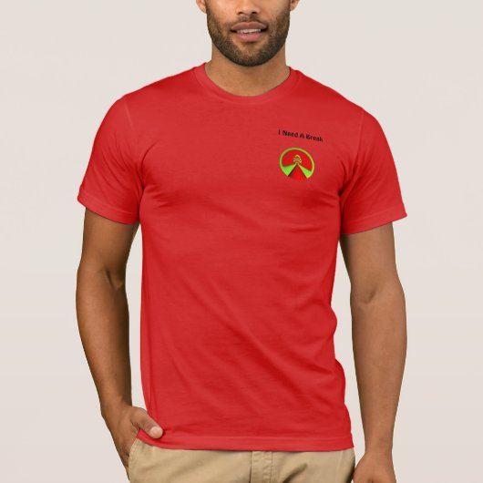 Ich brauche eine Pause Herren Rot T-Shirt (Vorderseite)