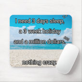 Ich brauche eine Pause Mousepad (Mit Mouse)